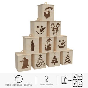 Christmas Lantern Laser Cutting, Christmas Lantern DXF, Christmas Night Lamp, Christmas Candle Holder Laser Cutt, Night Light Candle Holder