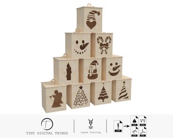Christmas Lantern Laser Cutting, Christmas Lantern DXF, Christmas Night Lamp, Christmas Candle Holder Laser Cutt, Night Light Candle Holder