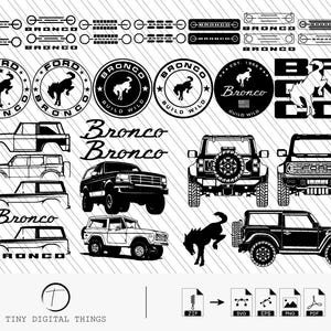 Ford Bronco SVG | Ford Bronco PNG | Ford Bronco Grilles SVG | Ford Bronco Cut files for Cricut, Silhouette digital files svg, png, eps, pdf.