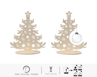 Christmas Tree Laser Cutting, Christmas Tree DXF, Christmas Tree SVG, Christmas Decoration, Christmas Tree Stand DXF, Christmas Tree Decor