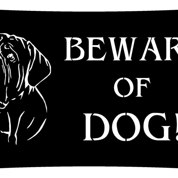 Beware of Dog - digital files for Laser Cutting - igs, stl, stp, dxf, svg, pdf, png, eps.