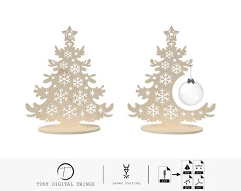 Christmas Tree Laser Cutting, Christmas Tree DXF, Christmas Tree SVG, Christmas Decoration, Christmas Tree Stand DXF, Christmas Tree Decor