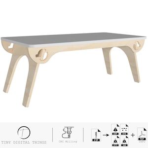 Foldable Bed Table CNC Cut Files | Foldable Laptop Stand | Laptop Bed Tray | Laptop Table | Breakfast Serving Tray digital files dxf svg stp