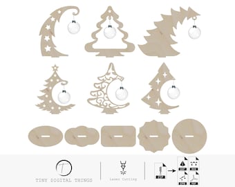 Christmas Tree Laser Cutting, Christmas Tree DXF, Christmas Tree SVG, Christmas Decoration, Christmas Tree Stand DXF, Christmas Tree Decor