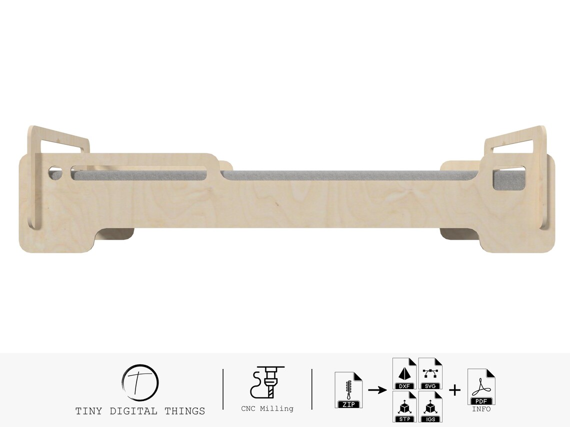 Loop Bed File Design Wood Bed CNC Cut Files | Plywood Bed | Children's Bed | Kids Bed ...