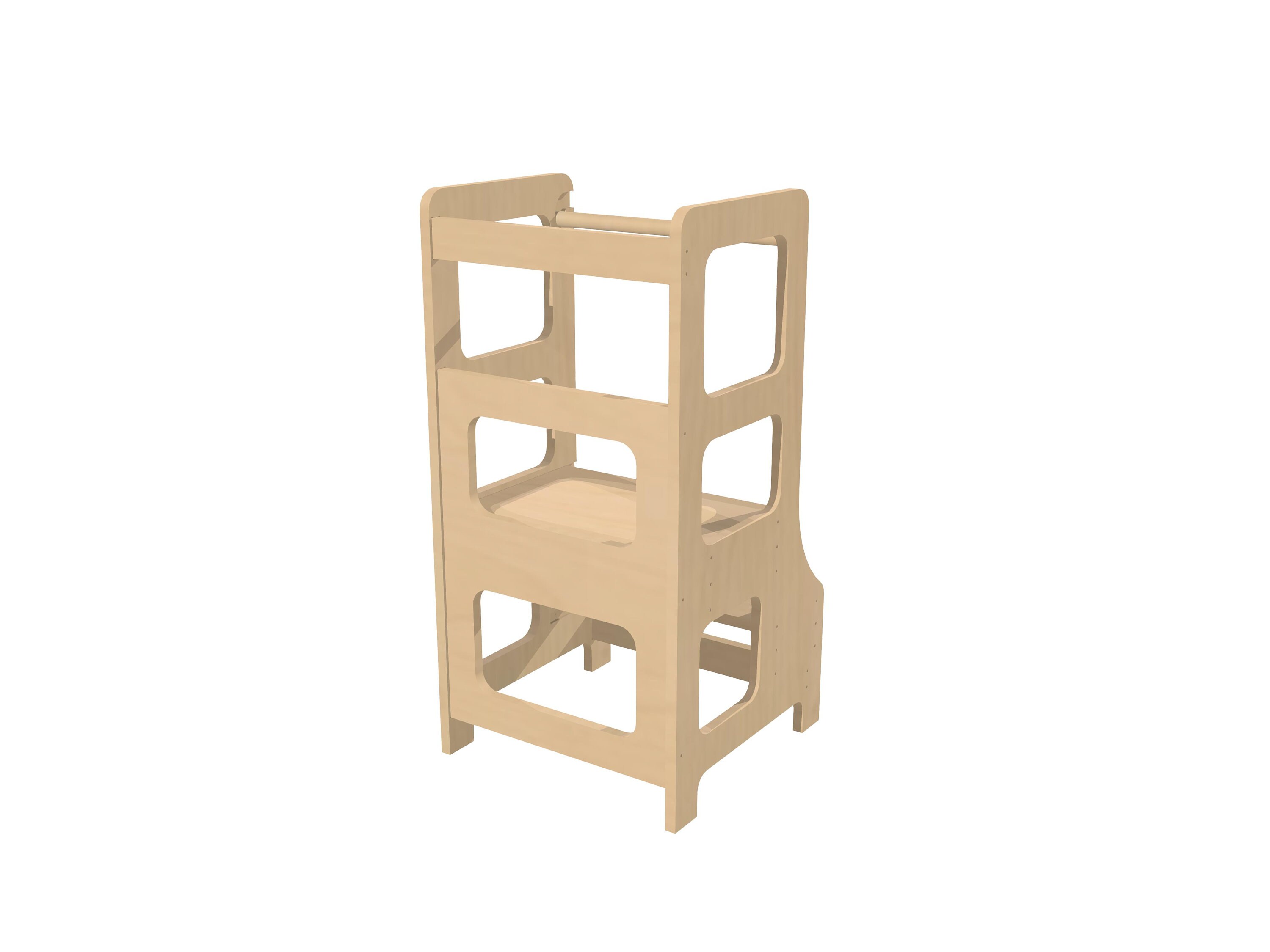 Adjustable Montessori Kids Step Stool, Kitchen Stool Helper, Toddler