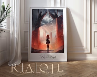 Crescent City Print | Book Citation Light it up | Bookworm Merch | Throne of Glass | Acotar | Digital Download | Multiple Sizes