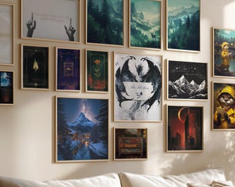Sarah J Maas 70+ Bundle Print Set | SJM Fan Art | Throne of Glass Poster | Crescent City | Acotar | Book Citation Wall Art | Bookworm Merch