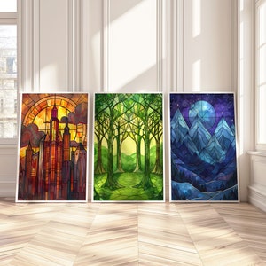 Sarah J Maas set of 3 Prints | Throne of Glass Poster | Crescent City | Acotar | Book Citation Wall Art | Bookworm Merch | DIGITAL DOWNLOAD