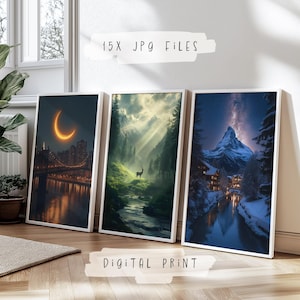 Sarah J Maas set of 3 Prints | Throne of Glass Poster | Crescent City | Acotar | Book Citation Wall Art | Bookworm Merch | DIGITAL DOWNLOAD