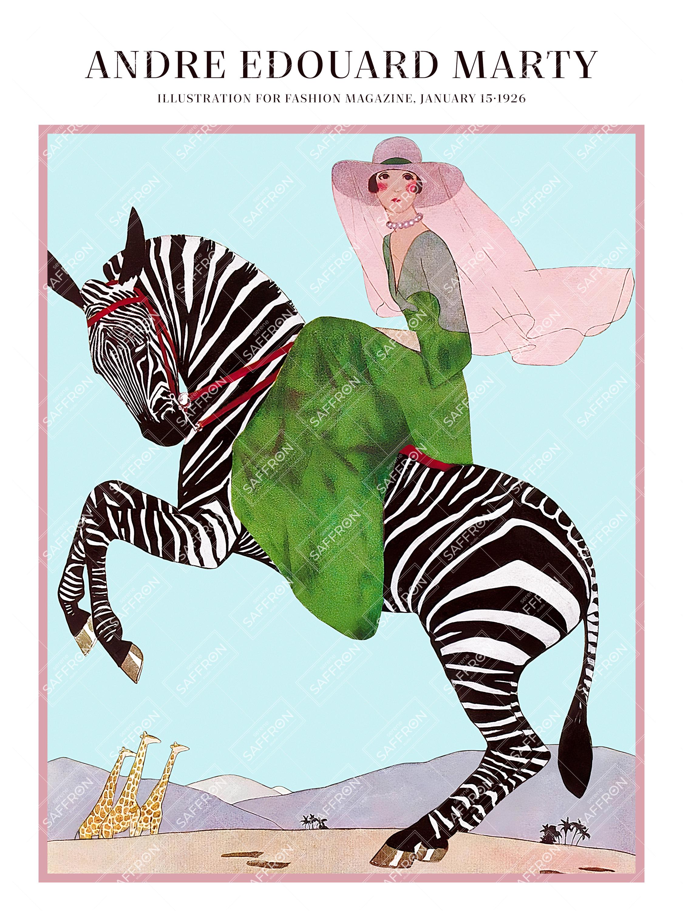 Vintage Magazine Cover Illustration | Andre Edouard Marty 1920s