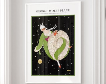 Art Deco Fashion Print: 1920 Vogue Cover - George Wolfe Plank - Etsy