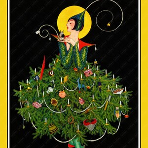 Full vintage artwork of Vogue Christmas Gifts Number, December 1914. The illustration captures timeless holiday glamour and vintage fashion elegance, perfect for Vogue lovers and Christmas wall decor enthusiasts.
