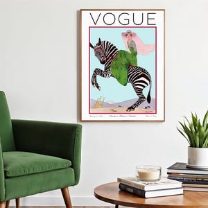 Vogue wall art print for lovers of high fashion and timeless style.