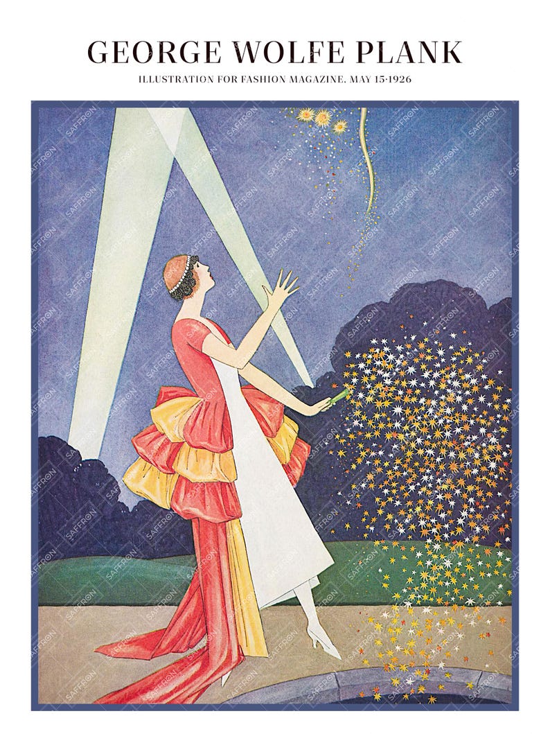 Art Deco Woman Magazine Cover Print | George Wolfe Plank 1926 Jazz Age ...