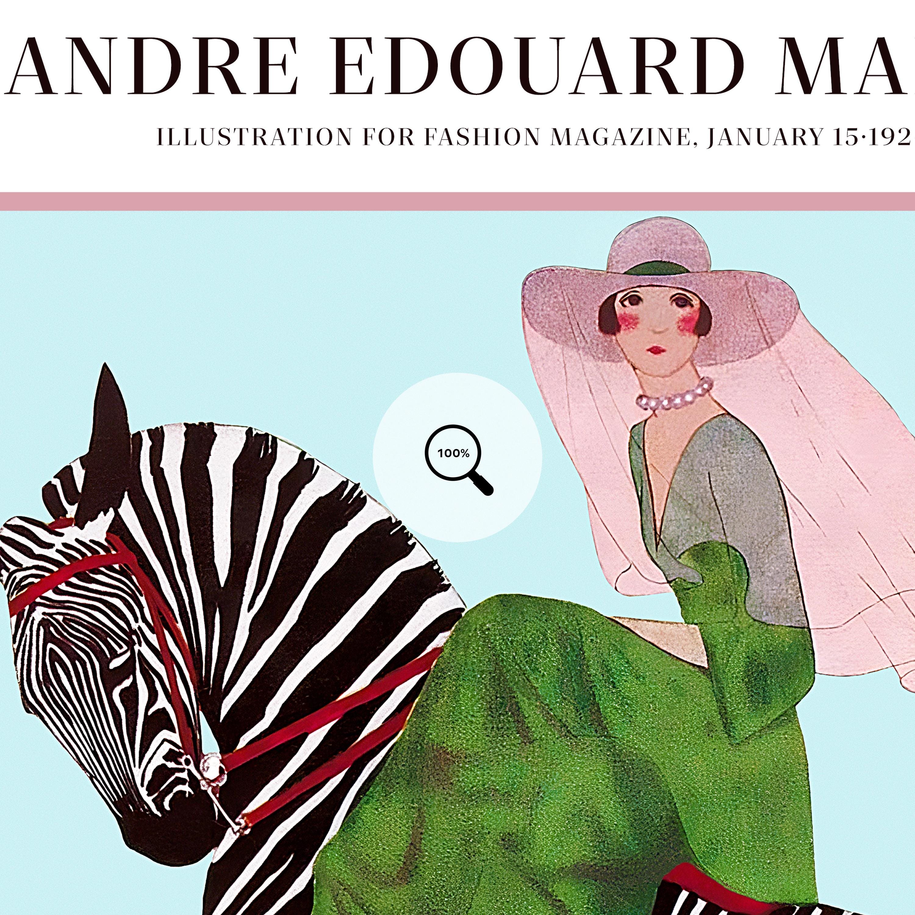 Vintage Magazine Cover Illustration | Andre Edouard Marty 1920s