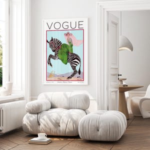 Printable Vogue wall art showcasing an iconic fashion magazine cover.