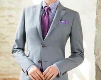 Women’s Formal Suit: Grey Two-Piece Set - Custom Fit Blazer and Pants