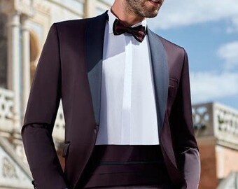 Men Suit Slim Fit Classy Two Piece Purple Men's Suit for Wedding, Engagement, Anniversary, Prom, Groom wear and Grooms Men Suit Slim Fits