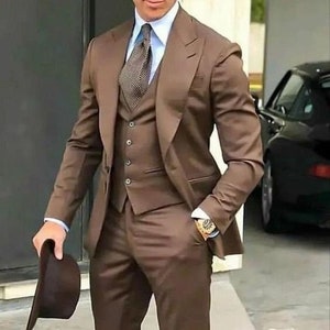 Buy Light Brown Men Suit Online In India -  India