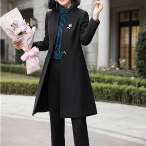 Ladies long jacket trouser suits hotsell