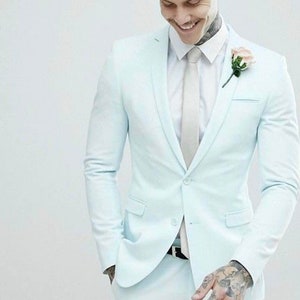 Traje color verde menta hombre hotsell