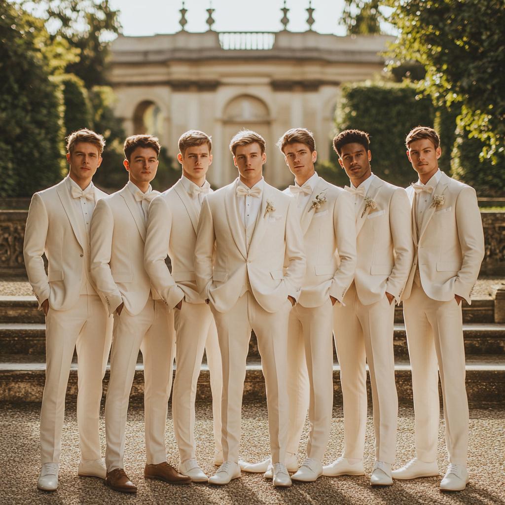 Beige Three-Piece Suit for Men – Perfect for Weddings, Engagements, Anniversaries, Proms, Groom & Groomsmen