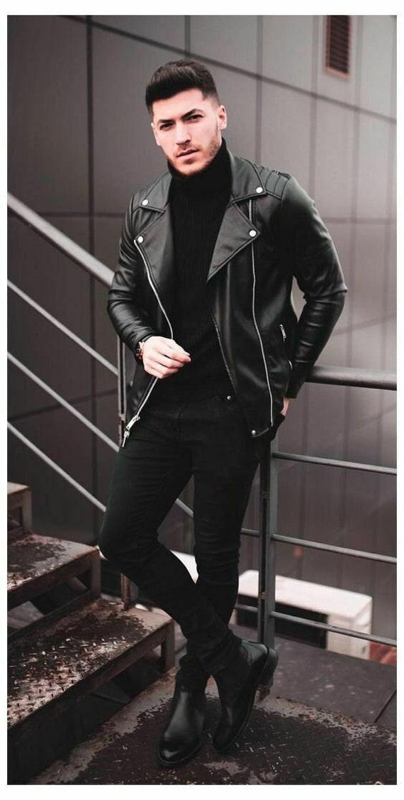 Black lambskin jacket new arrivals
