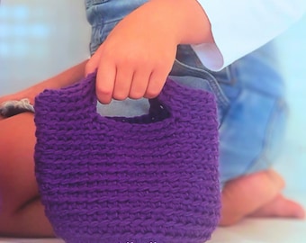 Crochet pattern to create a beautiful clutch bag / PDF ITALIAN / Easy crochet pattern to make / Create your own clutch bag