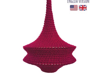 Tutorial pattern to create Coco Lampshade / PDF ENGL USA/ Crochet tutorial / Handmade home decor & gift / Crochet pattern
