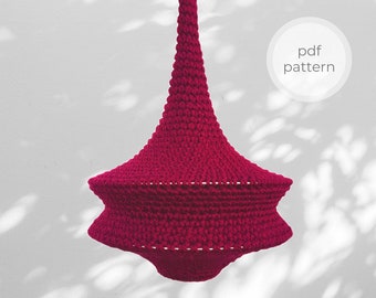 Tutorial de patrón en PDF para crear Coco Lampshade / Versión INGLÉS / Tutorial de crochet / Decoración y regalo hechos a mano para el hogar / Patrón de crochet