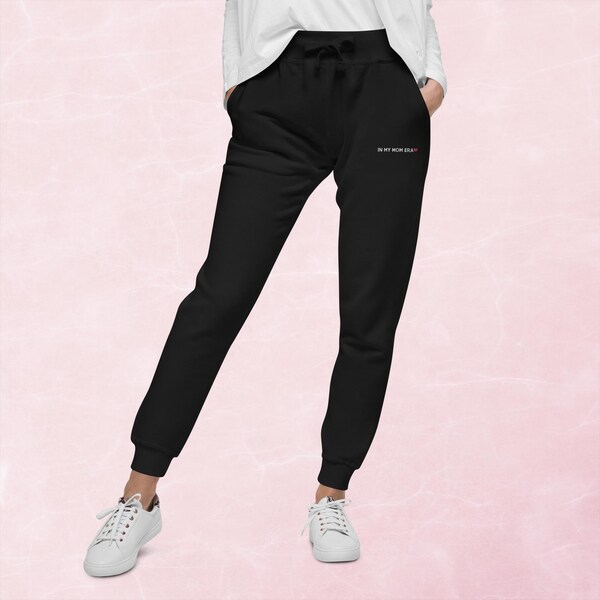 KURIOSITAET - Beige Embroidered Fleece Sweatpants