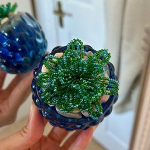 Für immer Sukkulenten, Perlenpflanzen, handgemachte Sukkulenten, Suncatcher, Wohnkultur, Perlenblume