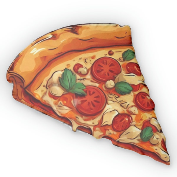 Oreillers de forme personnalisée, Oreiller en forme de pizza, Oreiller pour tranches de pizza unique, Oreiller pour pizza confortable, Coussin en forme de pizza délicieusement amusante, Pizza originale