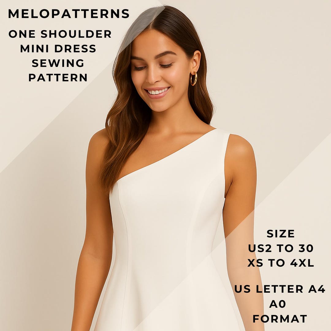mccalls patterns formal dresses Asymmetrical One-Shoulder Short Sleeve Sheath Dress with Ruffles for the  Mother of the Bride – misshow.com