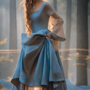 Renaissance Medieval Cosplay Dress and Corset Pattern,Fairy,Regency,Elvish dress,Maxi Dress,Halloween costume , A0 A4 US Letter-US 2 to 30 zdjęcie 8