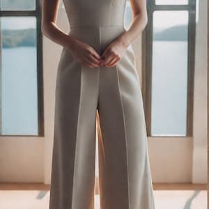 Palazzo Full Jumpsuit Sewing Pattern, PDF Sewing Pattern Instant Download, Easy Digital Pdf, US Sizes 2-30, Plus Size Pattern image 2