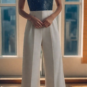 Palazzo Full Jumpsuit Sewing Pattern, PDF Sewing Pattern Instant Download, Easy Digital Pdf, US Sizes 2-30, Plus Size Pattern image 6