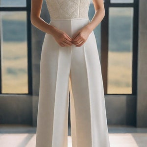 Palazzo Full Jumpsuit Sewing Pattern, PDF Sewing Pattern Instant Download, Easy Digital Pdf, US Sizes 2-30, Plus Size Pattern image 5