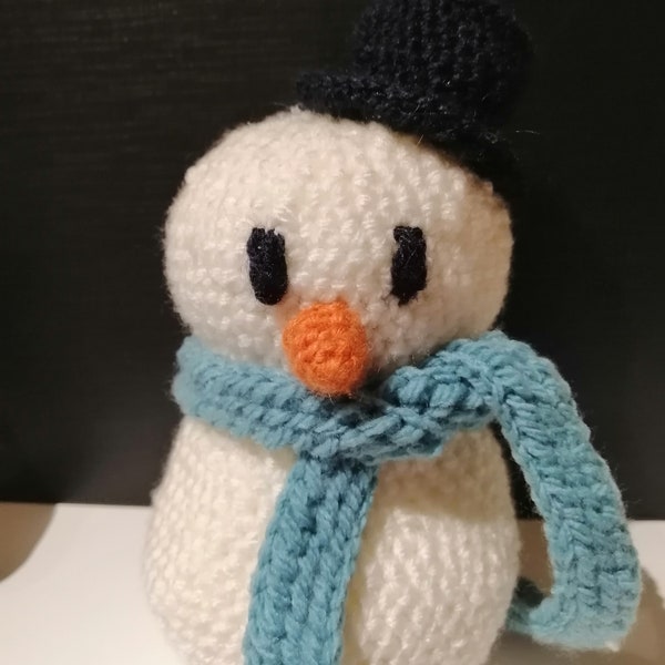 Bonhomme de neige en crochet