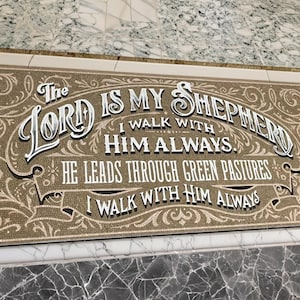 The Lord is My Shepherd: A Handcrafted Mosaic Tribute
