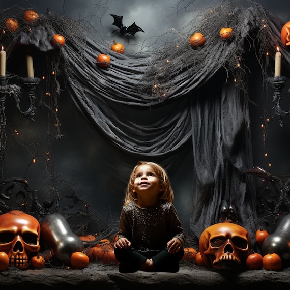 CORFOTO 4.5x3m Toile De Fond Intérieure De Vieille Maison Effrayante,Toile De Fond De Photographie D'halloween,Maison Hantée,décor De Fête D'halloween,arrière-Plan De Portrait,Accessoire De Studio