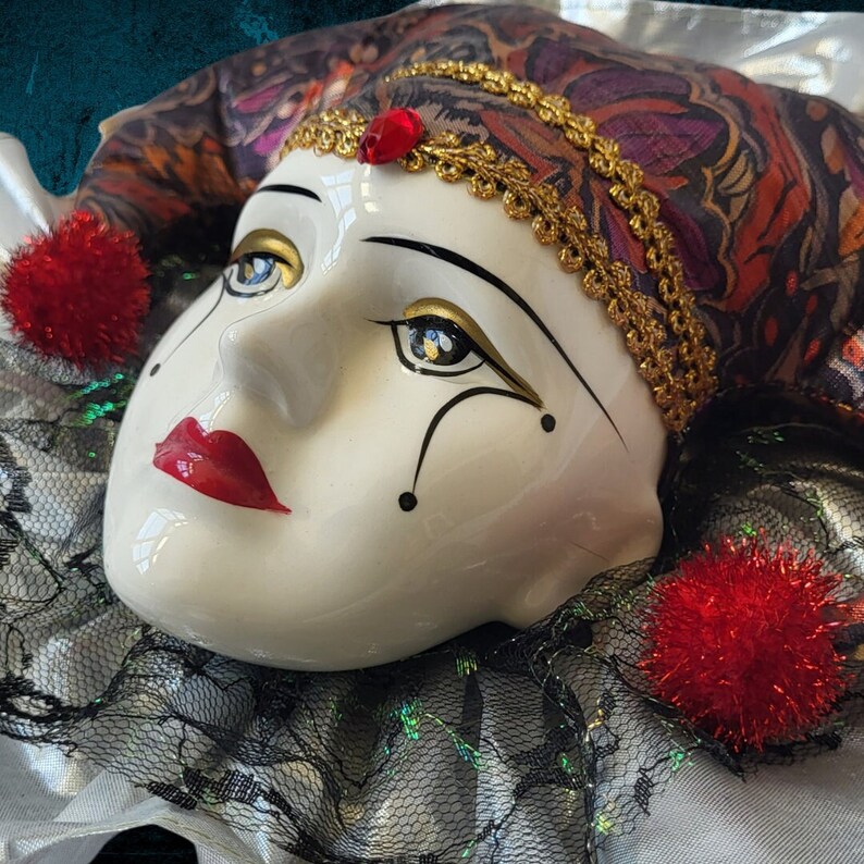 mardi gras mask porcelain
