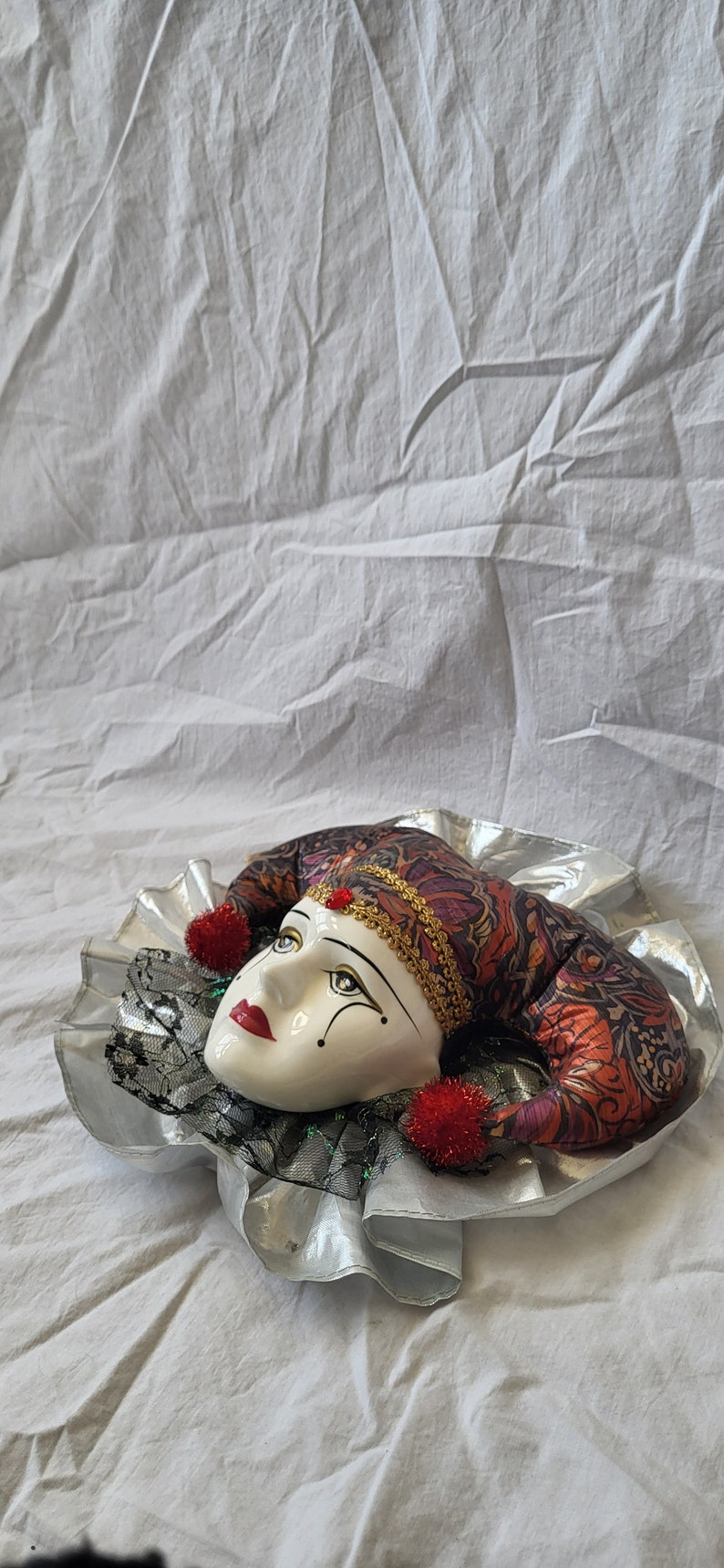 mardi gras mask porcelain