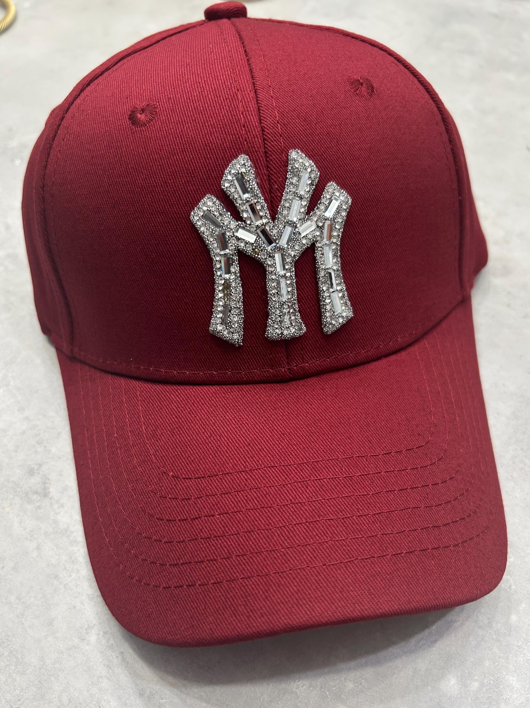 BLING RED Wine/burgundy Bling Logo Baseball Hat - Etsy Israel display picture 1