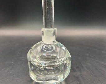 Crystal Faceted Perfume Bottle Orrefors