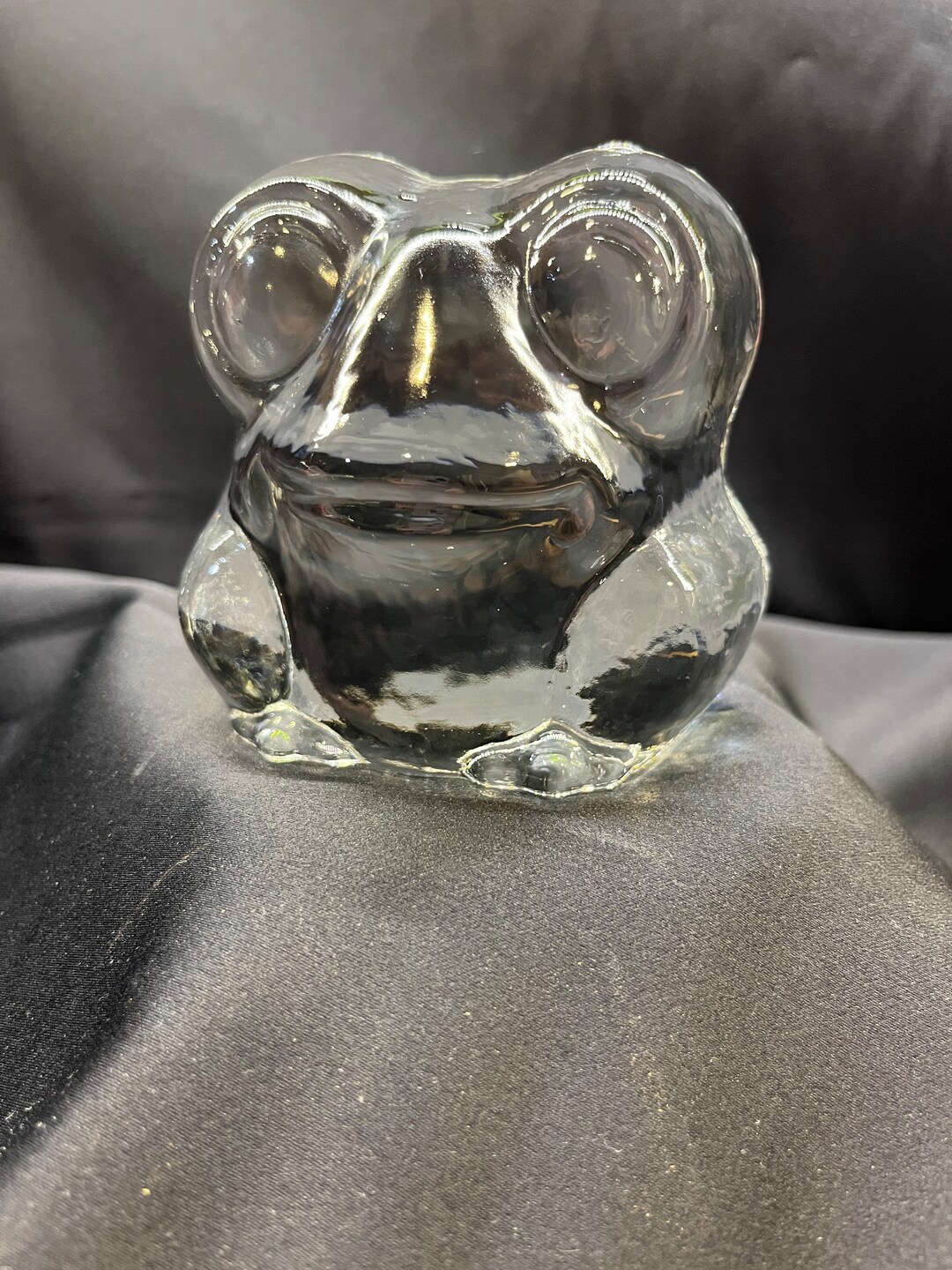 Glass Frog Paperweight Lenox Imperial Glass Etsy
