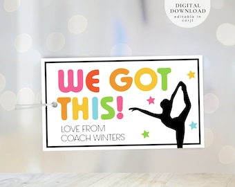 Printable Dance Gift Tag, Gift Ideas for Dancers, Dance Team Tag, Dance Competition Tag, Dance Team good luck tag, Dance Recital Tag, 311