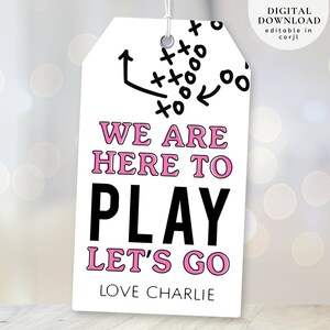 Good Luck Game Day Tag, Game Day Treat Tag, Football Team Treat Tag, Football Favor Tag, Post-Game Snack Tag, Go Team Tags, Cookie Tag, 343
