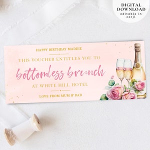 Vale para brunch con prosecco, vale para el día de la madre, vale para cumpleaños, vale para brunch sin límites, vale para baby shower, vale para despedida de soltera, 074